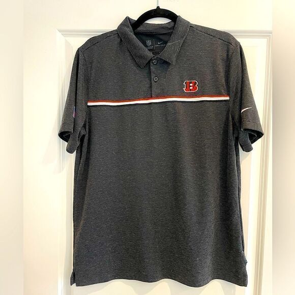 EUC Nike Dryfit Bengals Men’s Polo NFL “On Field Apparel” Sz. L - Picture 1 of 8